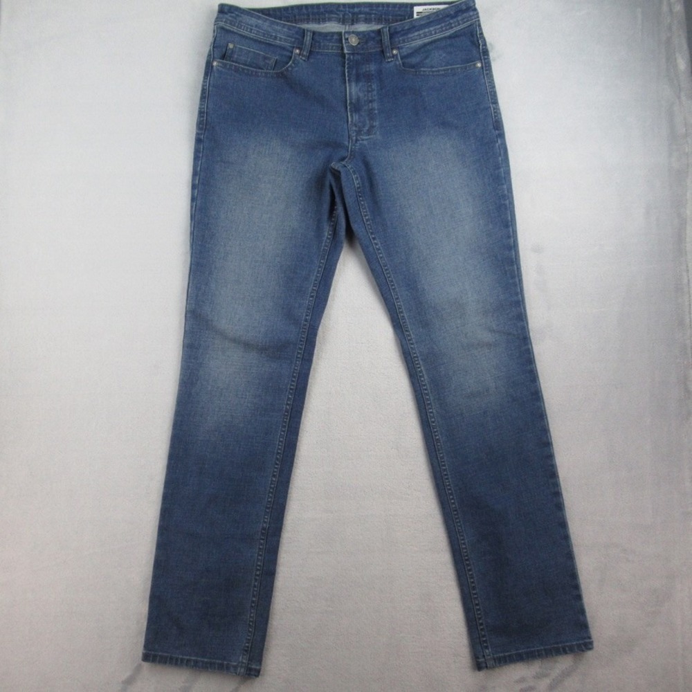 Buffalo David Bitton Jackson‎ Straight Stretch Mens Jeans Blue 34x34 Recycled